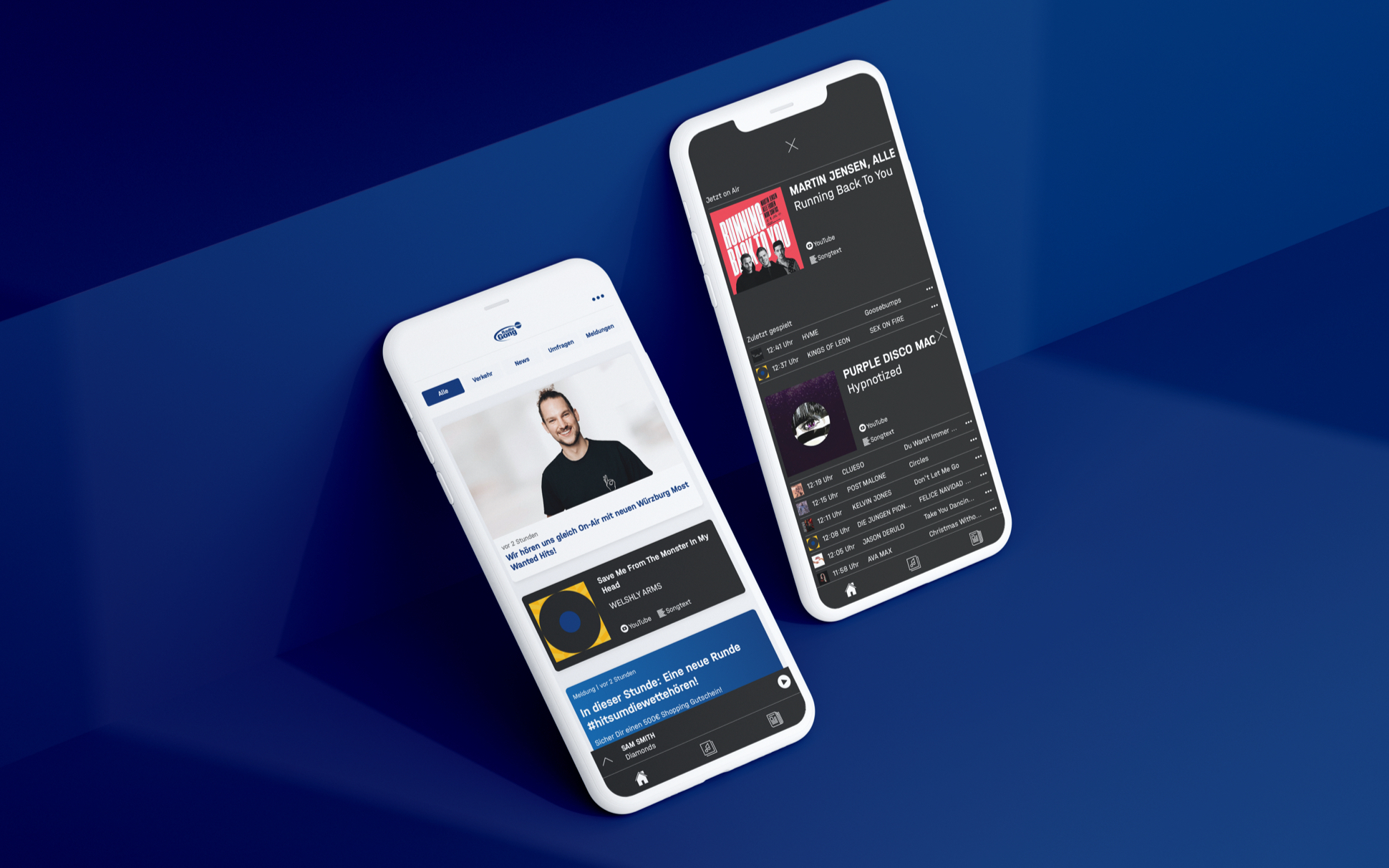Radio gong wuerzburg app timeline und playlist Radio Gong App und Timeline und Playlist