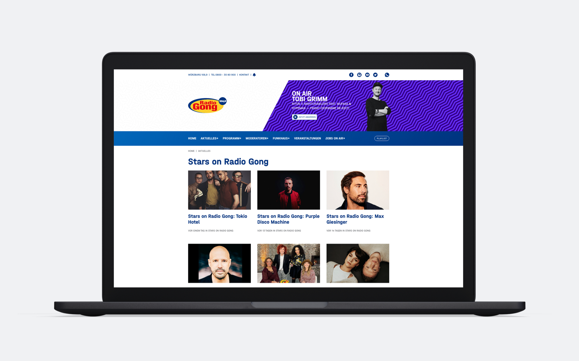 Radio gong wuerzburg website relaunch aktuelles Die Radio Gong Würzburg Aktuellesseite